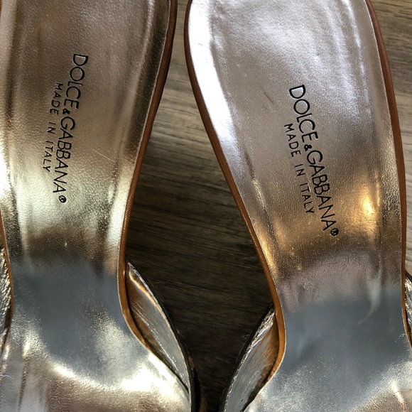 D&G Animal Print Fur Diamond Buckle Point Toe Heel - Picture 7 of 16